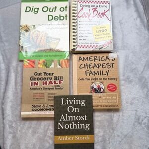 Frugal Living Book Lot Dining on a Dime America's Cheapest Family Debt Relief